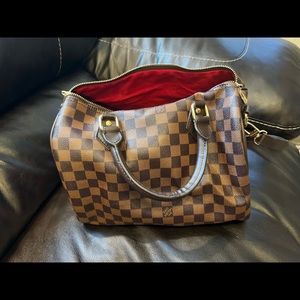 Brown checkered bag